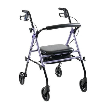 Aspire Flex Adjustable Seat Walker Lilac Purple - 6" Wheels