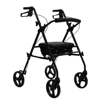Aspire Flex Adjustable Seat Walker Matte Black - 8" Wheels