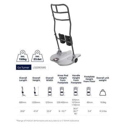 Aspire Aspire Go Turner - Patient Mover LSS390585 - 4MOBILITY WA - Mandurah