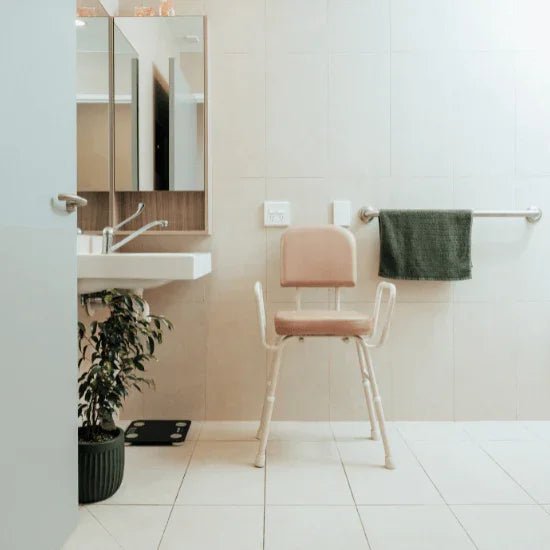 Aspire Aspire Kitchen/Perching Stool - With Arms CHP213500 - 4MOBILITY WA - Mandurah