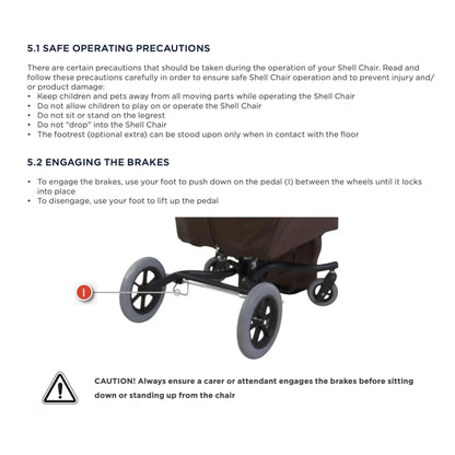 Aspire Aspire Shell Chair - Pressure Relief Chair CHP198920 - 4MOBILITY WA - Mandurah