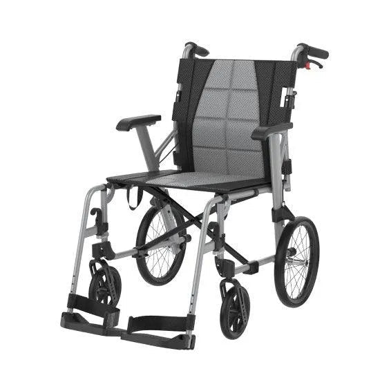 Aspire Aspire SOCIALITE Folding Wheelchair - Attendant Propelled MWS449800 - 4MOBILITY WA - Mandurah