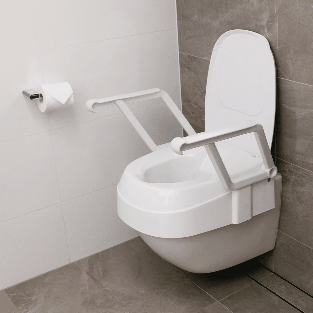 Aspire Aspire Toilet Seat Raiser with Swing Back Arms BTT164050 - 4MOBILITY WA - Mandurah