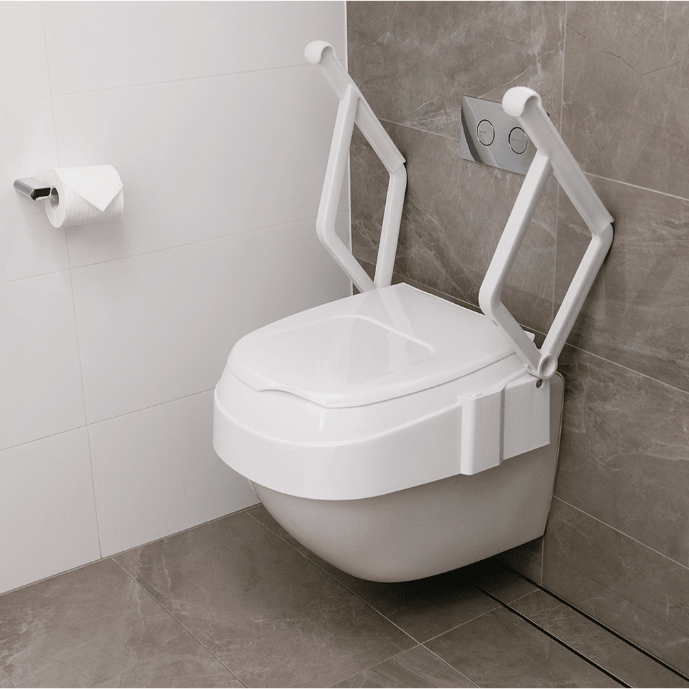 Aspire Aspire Toilet Seat Raiser with Swing Back Arms BTT164050 - 4MOBILITY WA - Mandurah