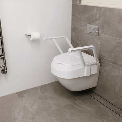 Aspire Aspire Toilet Seat Raiser with Swing Back Arms BTT164050 - 4MOBILITY WA - Mandurah