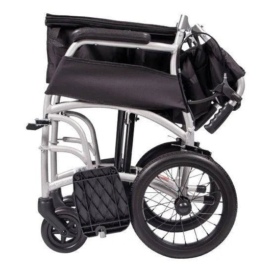 Aspire Aspire Vida Folding Wheelchair - Attendant Propelled MWS449874 - 4MOBILITY WA - Mandurah