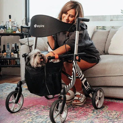 Aspire Aspire Vogue Lightweight 2 Seat Walker / Rollator WAF705310RE - 4MOBILITY WA - Mandurah