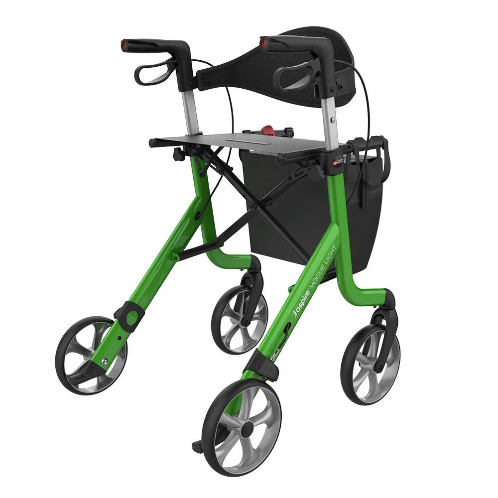 Aspire Aspire Vogue Lightweight 2 Seat Walker / Rollator WAF705315GR - 4MOBILITY WA - Mandurah