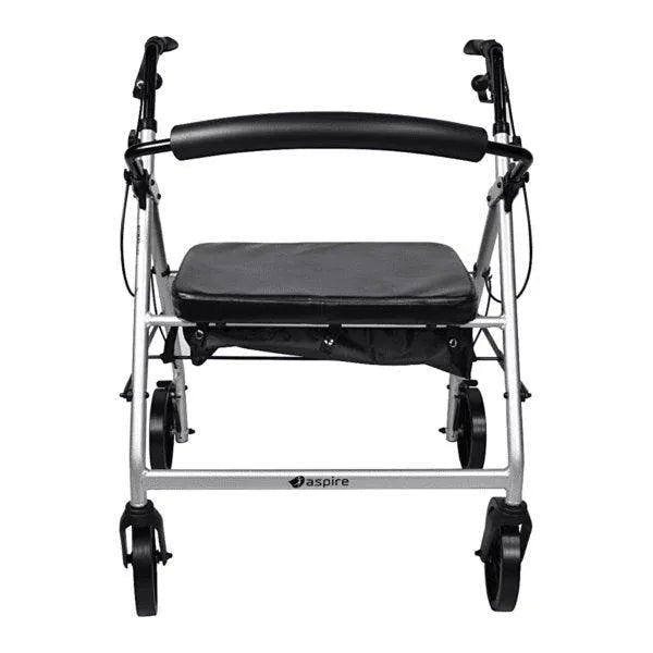 Aspire XL Seat Walker / Rollator - Silver