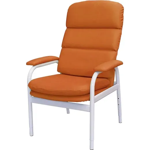 Aspire BC2 Waterfall Day Chair with Adjustable Height and Comfortable Orange Cushions