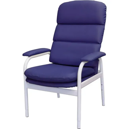Aspire BC2 Waterfall Day Chair with adjustable height and comfortable cushioning in deep blue