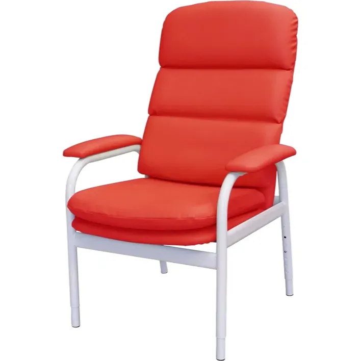 Aspire BC2 Waterfall Day Chair in vibrant red with adjustable height and comfortable cushions