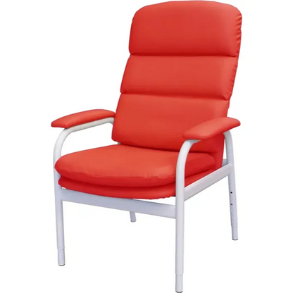 Aspire BC2 Waterfall Day Chair in vibrant red with adjustable height and comfortable cushions