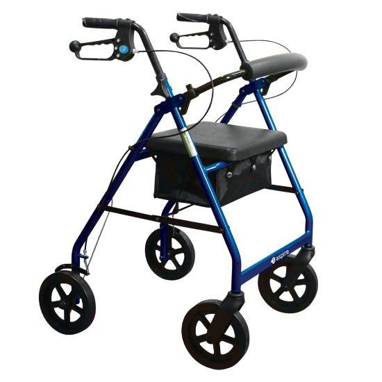 Aspire Classic 6" Seat Walker - 4MOBILITY WA Aspire WAF709600BL Seat Walkers / Rollators