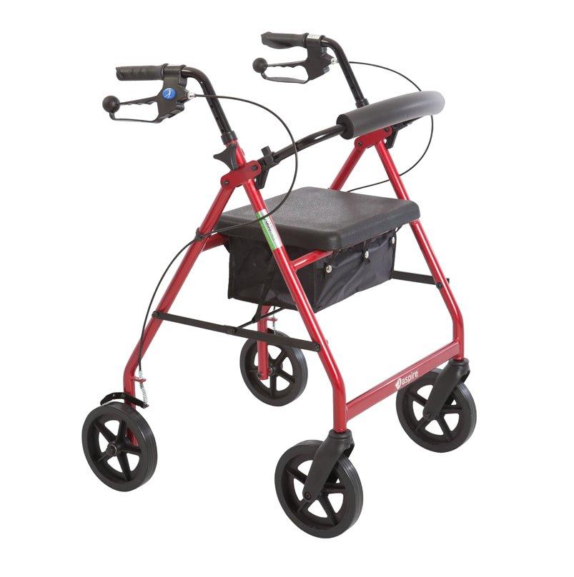 Aspire Classic 6" Seat Walker - 4MOBILITY WA Aspire WAF709600RE Seat Walkers / Rollators