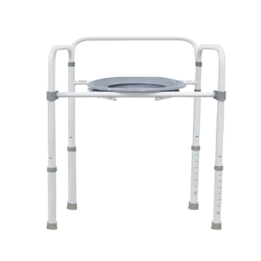 Aspire over toilet aid for disabled featuring adjustable height and sturdy frame for safety and support