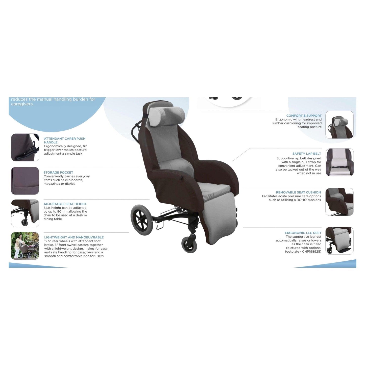 Aspire Shell Chair - Pressure Relief Chair - CHP198915 - 4MOBILITY WA