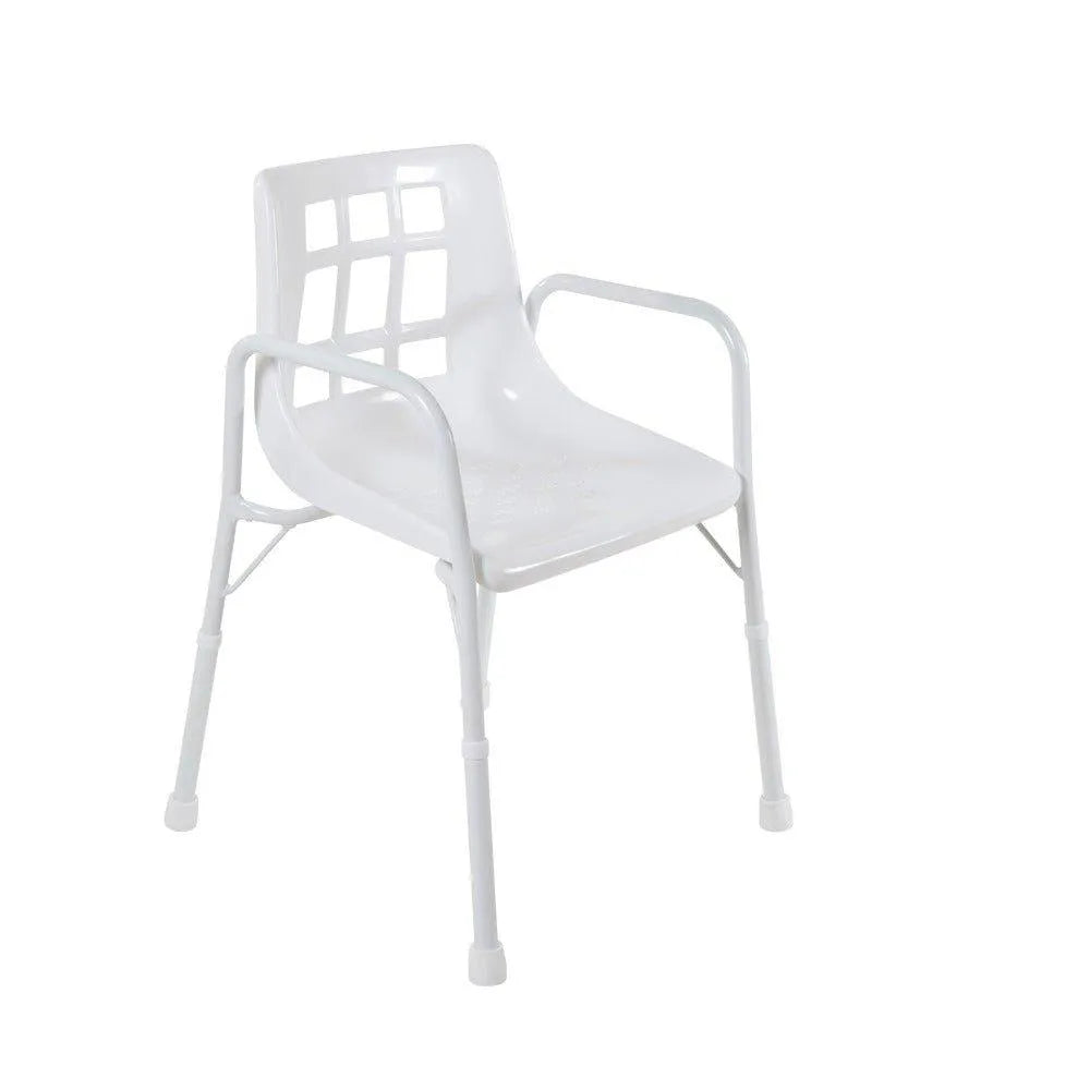 Aspire shower chair with durable frame and comfortable seating for safe bathing support