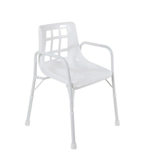 Aspire shower chair with durable frame and comfortable seating for safe bathing support