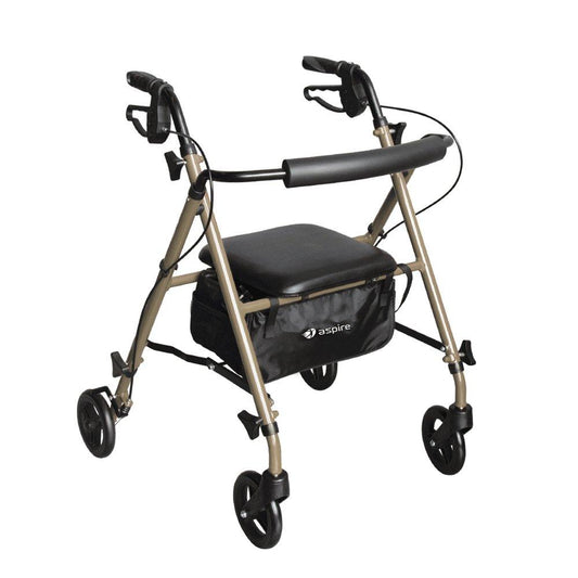 Aspire Superlite Adjustable Seat Walker (Only 5Kg - Lightest Ever) - Discontinued - WAF709650CH - 4MOBILITY WA