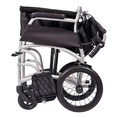 Aspire Vida Folding Wheelchair - Attendant Propelled - MWS449874 - 4MOBILITY WA