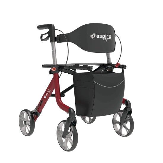 Aspire Vogue Lightweight 2 Seat Walker / Rollator - WAF705310RE - 4MOBILITY WA