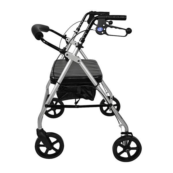 Aspire XL Seat Walker / Rollator - Silver - WAF750020SL - 4MOBILITY WA