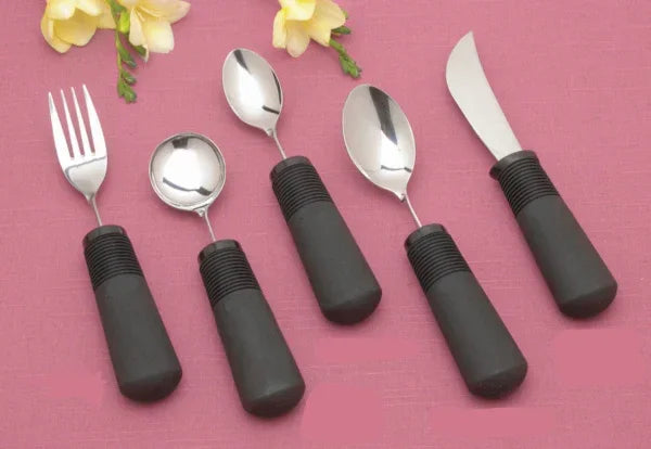 NORCO bendable cutlery for disability set with ergonomic grips for easy handling