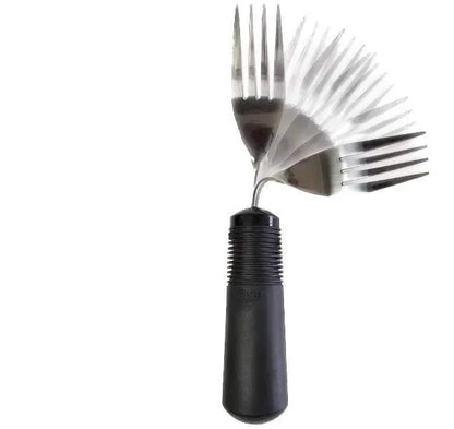 NORCO bendable cutlery for disability with a flexible fork design for easy grip and use