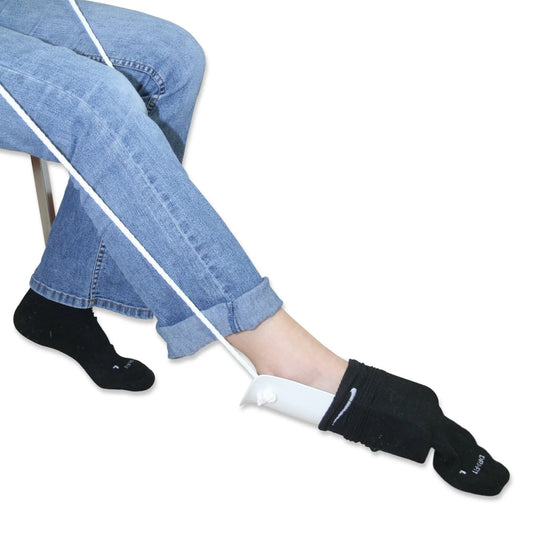 Breezy Everyday Sock Aid - Stocking Aid - Cord Style DLD269275 - 4MOBILITY WA - Mandurah