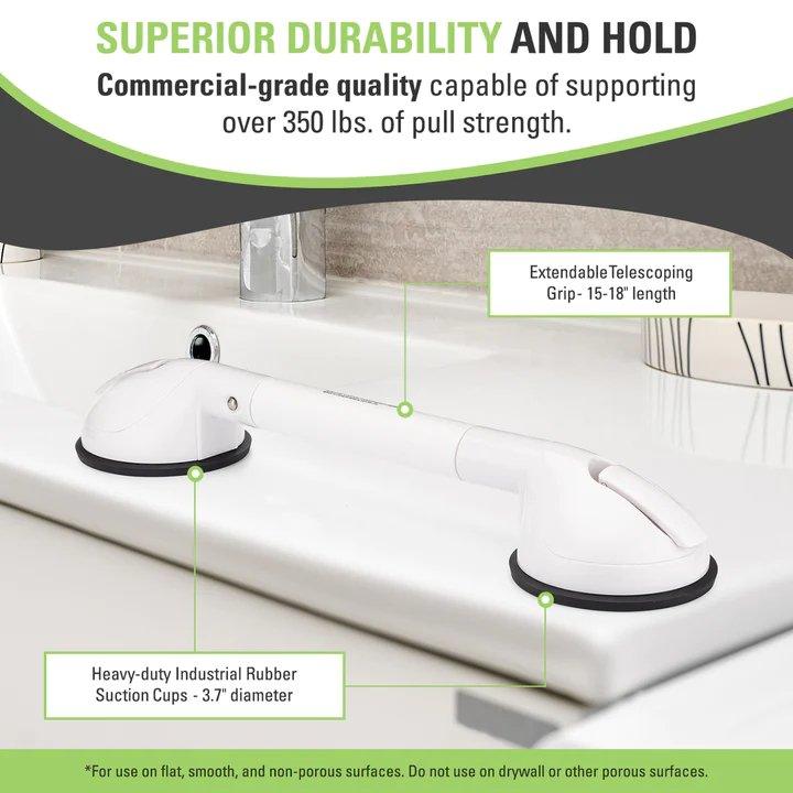 4" Tile Grip Portable Suction Grab Bar