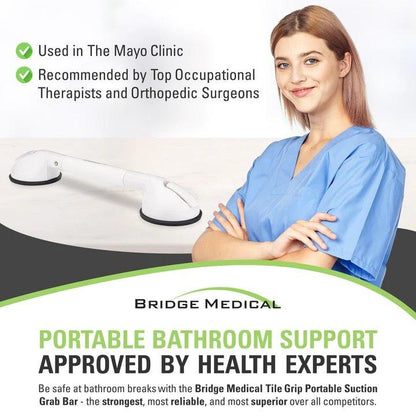 4" Tile Grip Portable Suction Grab Bar