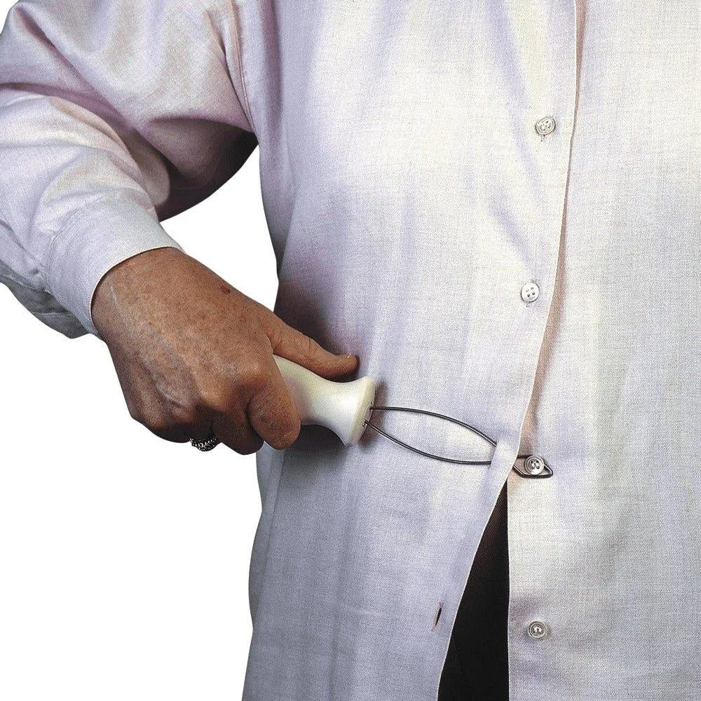 Homecraft button hook for arthritis helps individuals easily fasten buttons on clothing