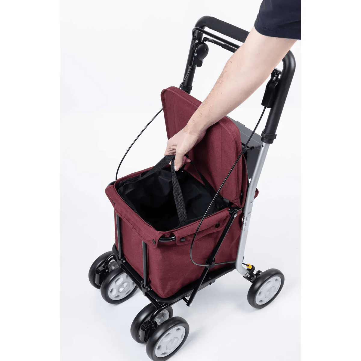 Carlett Carlett Comfort Move - Shopping Trolley Walker with Seat HMRLETT800M-S2 - 4MOBILITY WA - Mandurah