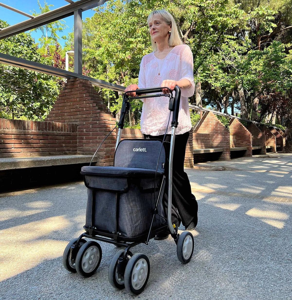 Carlett Carlett Comfort Move - Shopping Trolley Walker with Seat HMRLETT800M-S2 - 4MOBILITY WA - Mandurah