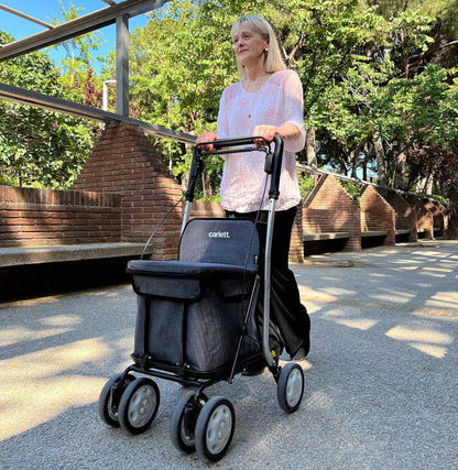 Carlett Carlett Comfort Move - Shopping Trolley Walker with Seat HMRLETT800M-S2 - 4MOBILITY WA - Mandurah