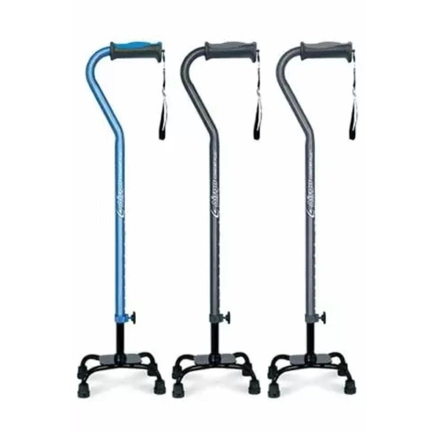 Comfort Plus Adjustable Quad Cane Large Base - HMR770854 - 4MOBILITY WA