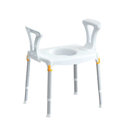 King Shower Commode / Over Toilet with Armrests