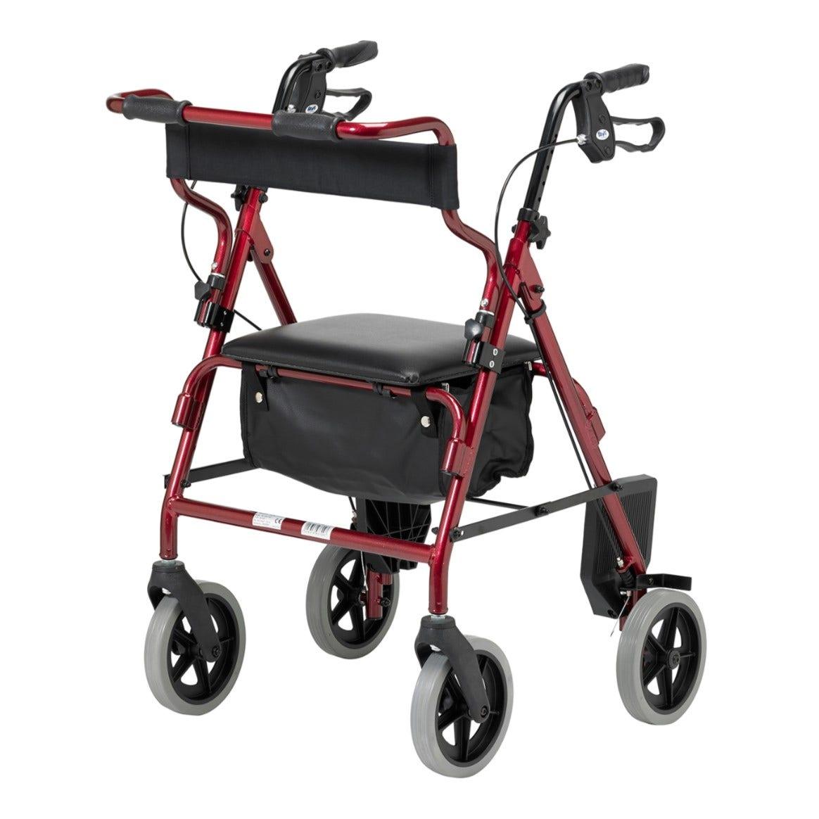 Days 2-in-1 Transit Rollator - DAYS-2IN1-RED - 4MOBILITY WA