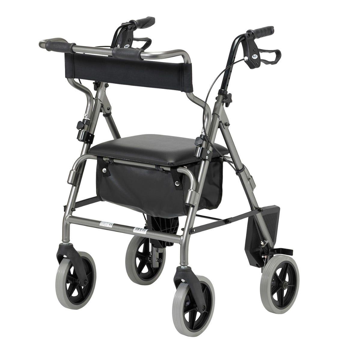 Days 2-in-1 Transit Rollator - DAYS-2IN1-SIL - 4MOBILITY WA