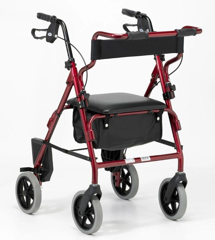 Days 2-in-1 Transit Rollator - DAYS-2IN1-RED - 4MOBILITY WA