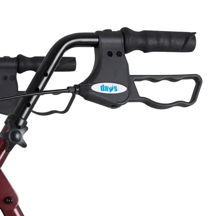 Days Days 111 Bariatric Rollator 317kg Red 7500348 - 4MOBILITY WA - Mandurah
