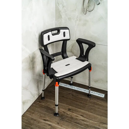 King Shower Seat with Back & Armrests