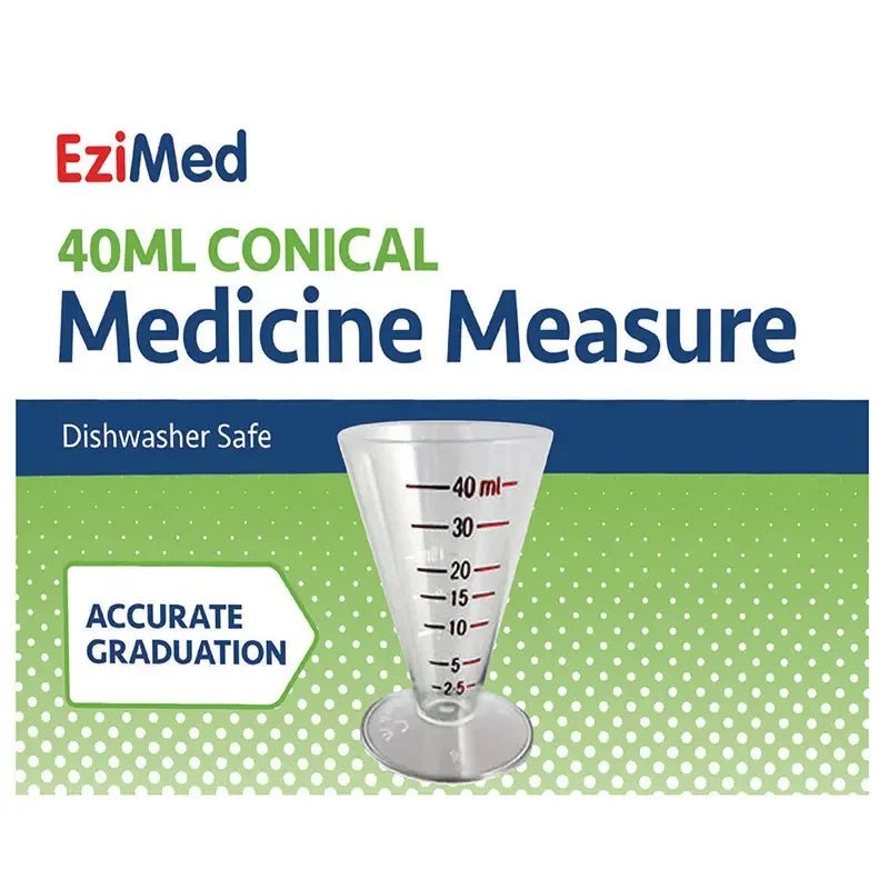 EziMed Medicine Measuring Cup 40ml 4M-MEDCUP40ML1PK - 4MOBILITY WA - Mandurah