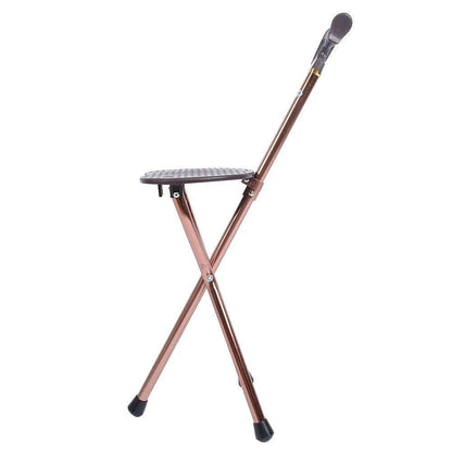 Folding Tripod Walking Hand Stick Stool with Seat and Three Legs - 4M_WSWS1 - 4MOBILITY WA