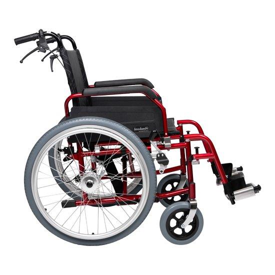 Freedom HD Wide Wheelchair - Self Propelled - Red - MWS452140 - 4MOBILITY WA