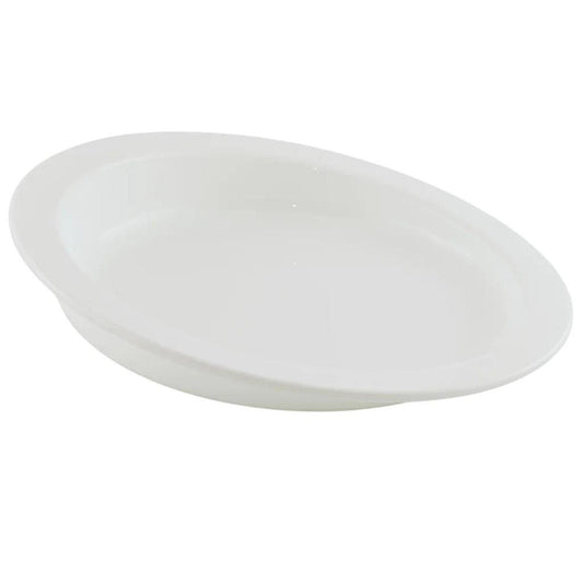 Homecraft Hi-Lo Scoop Plate 228mm Dia - White - PAT-1540 - 4MOBILITY WA