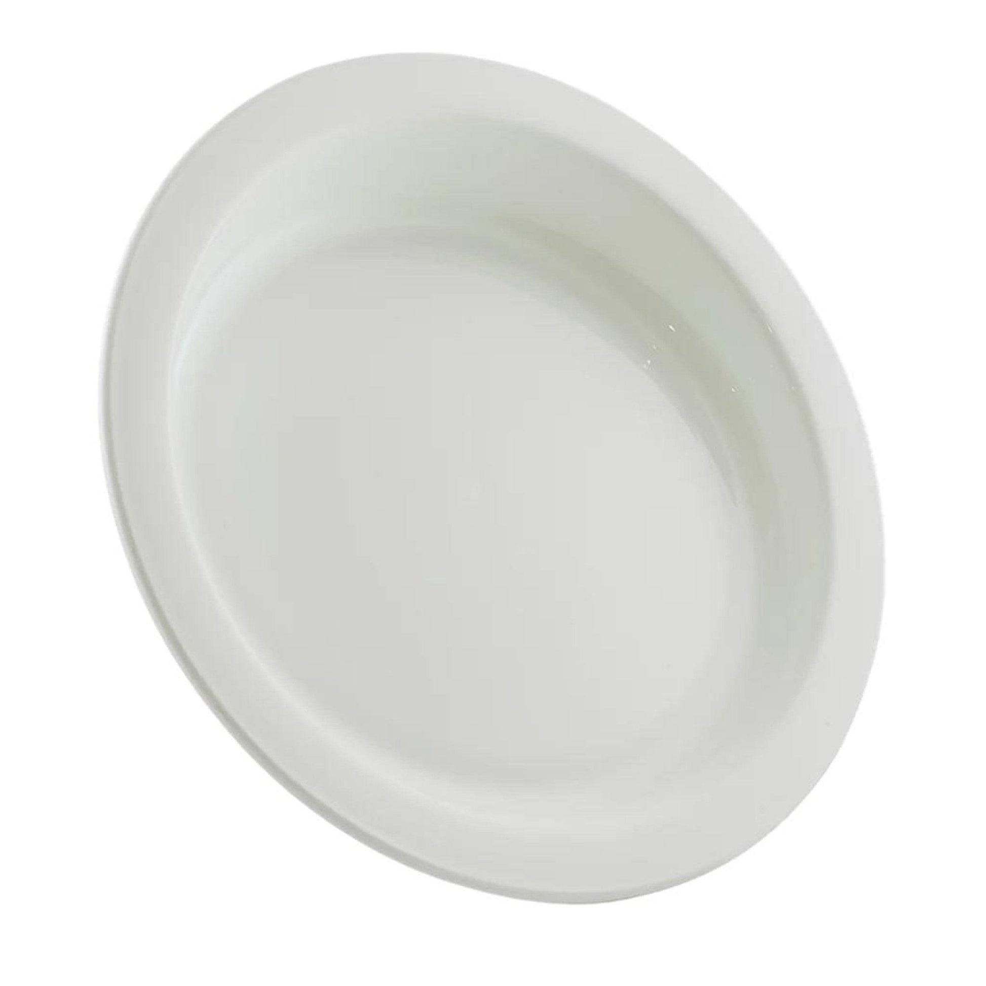 Homecraft Hi-Lo Scoop Plate 228mm Dia - White - PAT-1540 - 4MOBILITY WA