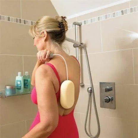 Homecraft Homecraft Long Handled Bath Sponge - Wire Handle 610mm PAT-AA1831CY - 4MOBILITY WA - Mandurah