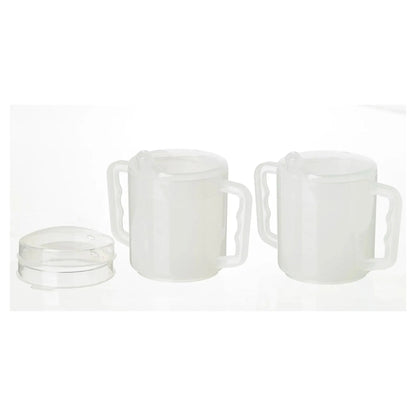 Homecraft Homecraft Two Handled Mug 270ml with Spout and Splash Lids (2XCups) PAT-AA5720 - 4MOBILITY WA - Mandurah